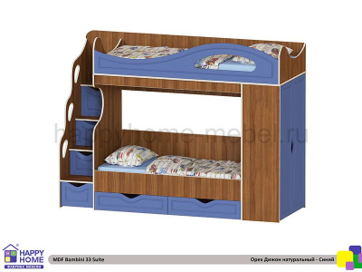 ДВУХЪЯРУСНАЯ КРОВАТЬ BAMBINI 33  SUITE МДФ