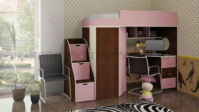 КРОВАТЬ-ЧЕРДАК BAMBINI 4 + ЛЕСТНИЦА BL