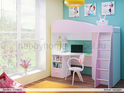 КРОВАТЬ-ЧЕРДАК BAMBINI 4 CLASSIC