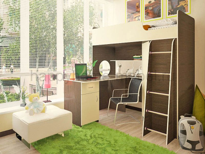 КРОВАТЬ-ЧЕРДАК ОРБИТА 3.1 + СТОЛ