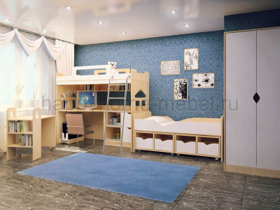 ДЕТСКАЯ КОМНАТА ДЛЯ ДВОИХ HAPPY KIDS R-6