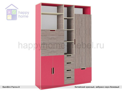 ШКАФ-СТЕЛЛАЖ BAMBINI PANNO 9 (С РАБОЧИМ МЕСТОМ)