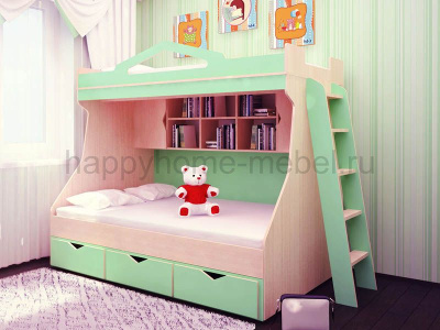 ДВУХЪЯРУСНАЯ КРОВАТЬ HAPPY KIDS K-6L