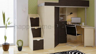 КРОВАТЬ-ЧЕРДАК BAMBINI 1 + ЛЕСТНИЦА BL