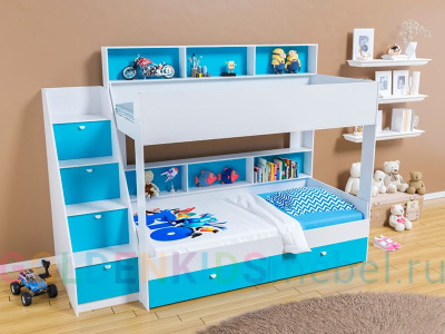 ДВУХЪЯРУСНАЯ КРОВАТЬ GOLDEN KIDS 10