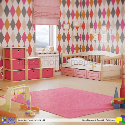 КРОВАТЬ HAPPY KIDS PICCOLA 2 + КОМПЛЕКТ ТУМБ PICCOLA 9+10+11