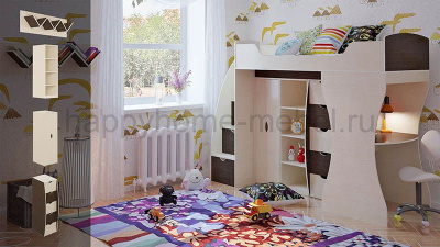 КРОВАТЬ-ЧЕРДАК BAMBINI 24