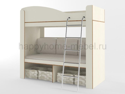 ДВУХЪЯРУСНАЯ КРОВАТЬ С ДИВАНОМ ОРБИТА ЛЕТО 6М