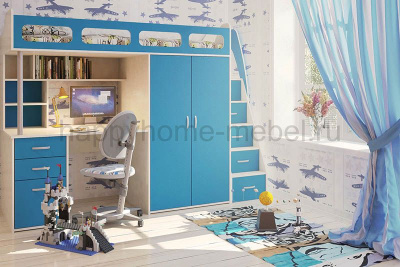 Кровать-чердак BamBini 28 180