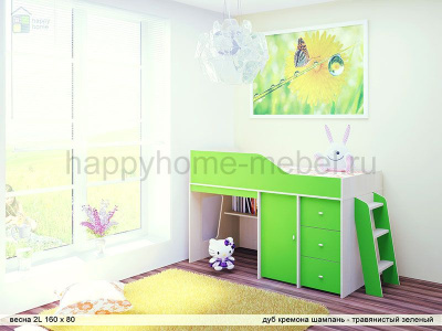 КРОВАТЬ-ЧЕРДАК РАДУГА ВЕСНА 3L