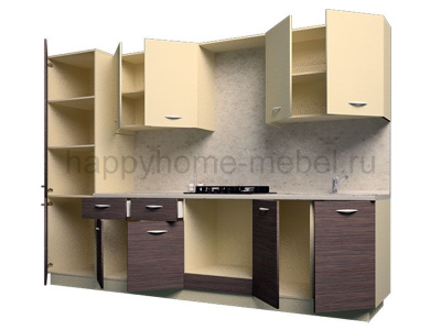 ГОТОВАЯ ПРЯМАЯ КУХНЯ LIFE WOOD 5 3000