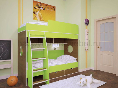 Двухъярусная кровать BamBini 7 200