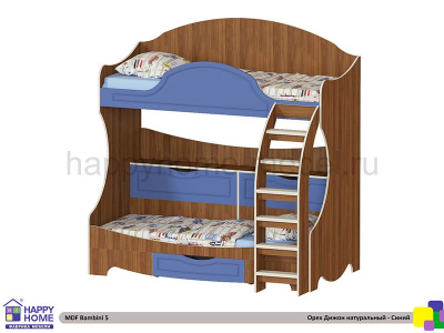 ДВУХЪЯРУСНАЯ КРОВАТЬ BAMBINI 5 МДФ