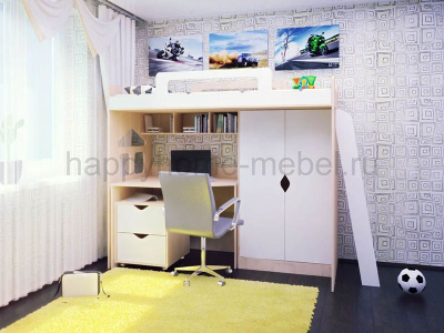 КРОВАТЬ-ЧЕРДАК HAPPY KIDS K-3L