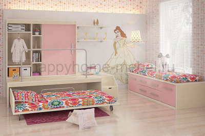 ПОДИУМНЫЙ КОМПЛЕКС FELICITA KIDS 2 + КОМОД 2.2 + ПОЛКА 3.7