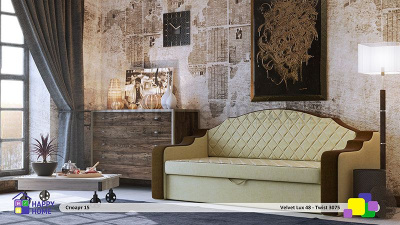 ПРЯМОЙ ДИВАН "ДЕЛЬФИН" СТЮАРТ-15 2160X900