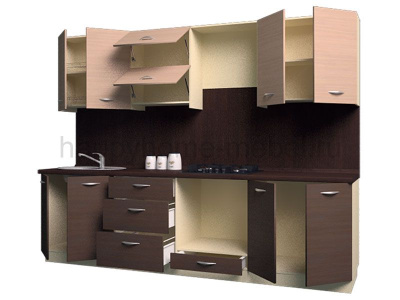 ГОТОВАЯ ПРЯМАЯ КУХНЯ LIFE WOOD 4 2800