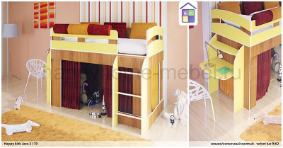 КРОВАТЬ-ЧЕРДАК HAPPY KIDS JAZZ - 2  170Х90