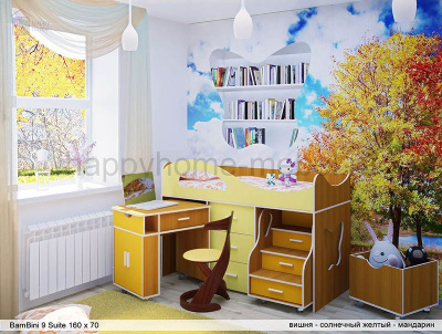 КРОВАТЬ-ЧЕРДАК BAMBINI 9 SUITE S