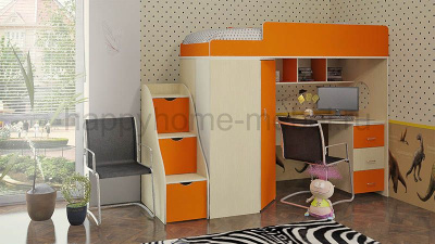 КРОВАТЬ-ЧЕРДАК BAMBINI 4 + ЛЕСТНИЦА BL