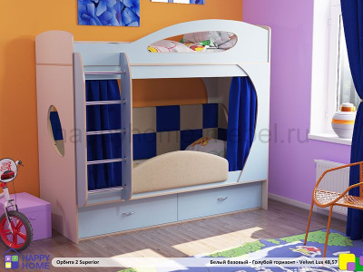 ДВУХЪЯРУСНАЯ КРОВАТЬ ОРБИТА 2 SUPERIOR 190
