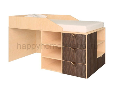 НИЗКАЯ КРОВАТЬ-ЧЕРДАК HAPPY KIDS 2