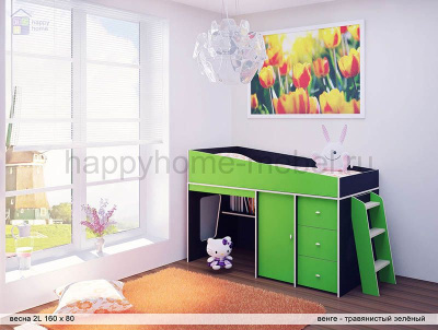 КРОВАТЬ-ЧЕРДАК РАДУГА ВЕСНА 3L