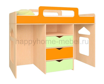 НИЗКАЯ КРОВАТЬ-ЧЕРДАК HAPPY KIDS 1