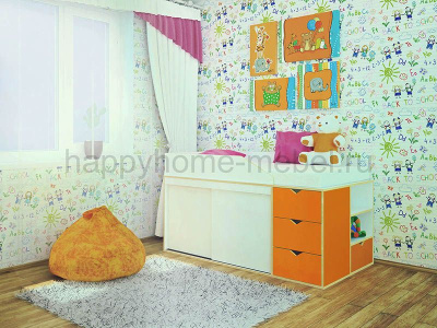 НИЗКАЯ КРОВАТЬ-ЧЕРДАК HAPPY KIDS K-12
