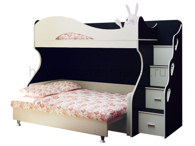 ДВУХЪЯРУСНАЯ КРОВАТЬ С ДИВАНОМ BAMBINI DIVANNO 5 SUITE
