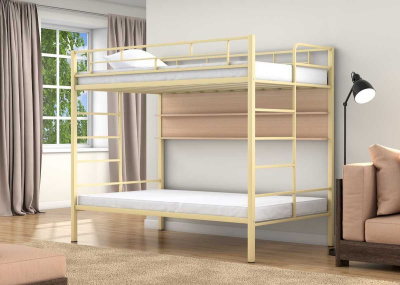 ДВУХЪЯРУСНАЯ МЕТАЛЛИЧЕСКАЯ КРОВАТЬ ВАЛЕНСИЯ ТВИСТ 120 С ПОЛКАМИ