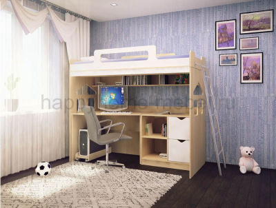 КРОВАТЬ-ЧЕРДАК HAPPY KIDS K-4М