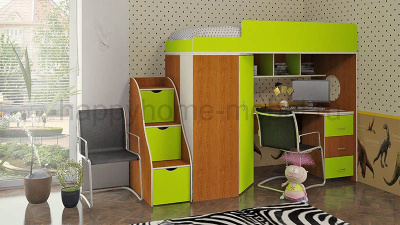 КРОВАТЬ-ЧЕРДАК BAMBINI 4 + ЛЕСТНИЦА BL