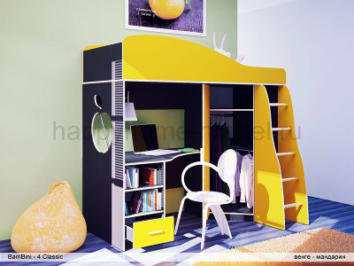 КРОВАТЬ-ЧЕРДАК BAMBINI 4 CLASSIC