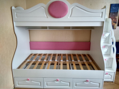 ДВУХЪЯРУСНАЯ КРОВАТЬ HAPPY KIDS ПРОВАНС 2