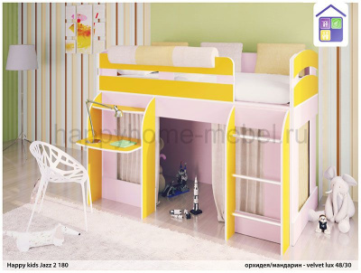 КРОВАТЬ-ЧЕРДАК HAPPY KIDS JAZZ - 2  180Х90
