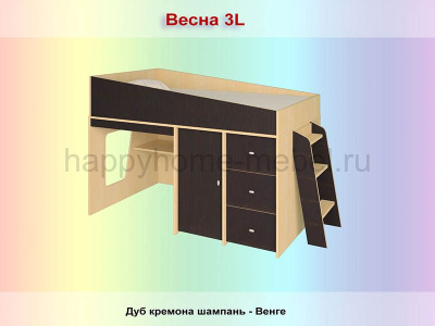 КРОВАТЬ-ЧЕРДАК РАДУГА ВЕСНА 3L