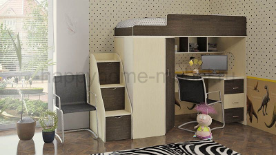 КРОВАТЬ-ЧЕРДАК BAMBINI 4 + ЛЕСТНИЦА BL