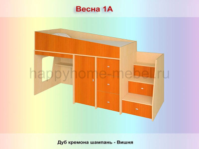 КРОВАТЬ-ЧЕРДАК РАДУГА ВЕСНА 1А