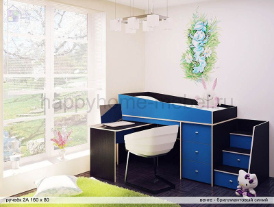 КРОВАТЬ-ЧЕРДАК РАДУГА РУЧЕЁК 3А