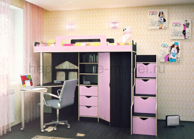 КРОВАТЬ-ЧЕРДАК HAPPY KIDS K-1A