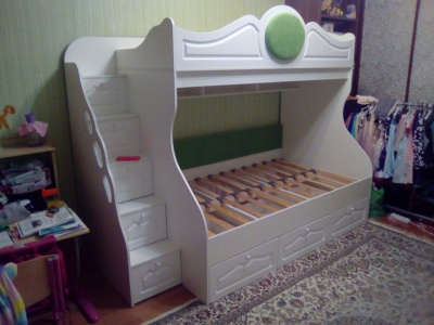 ДВУХЪЯРУСНАЯ КРОВАТЬ HAPPY KIDS ПРОВАНС 2