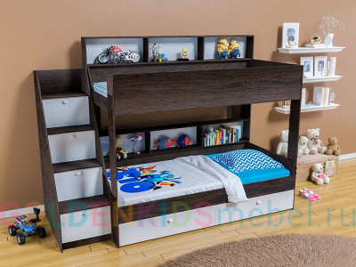 ДВУХЪЯРУСНАЯ КРОВАТЬ GOLDEN KIDS 10