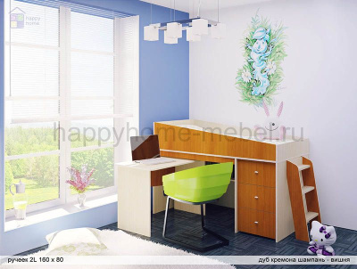 КРОВАТЬ-ЧЕРДАК РАДУГА РУЧЕЁК 2L