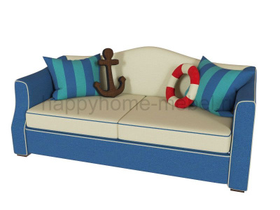 ДВУХЪЯРУСНАЯ КРОВАТЬ С ДИВАНОМ HAPPY KIDS OCEAN M38.2.1