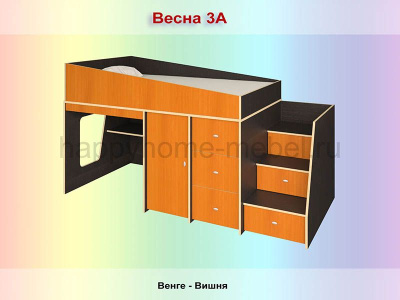 КРОВАТЬ-ЧЕРДАК РАДУГА ВЕСНА 1А