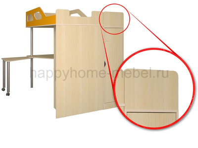 КРОВАТЬ-ЧЕРДАК HAPPY KIDS K-4S