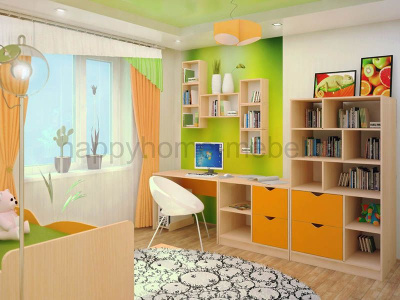 ДЕТСКАЯ КОМНАТА ДЛЯ ШКОЛЬНИКА HAPPY KIDS R-1