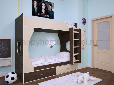 ДВУХЪЯРУСНАЯ КРОВАТЬ BAMBINI 3